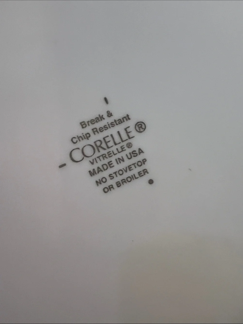 Vintage Corelle Winter Frost White Ceramic lunch or salad Plates - Set of 3